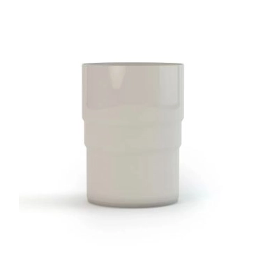 GAMRAT PCV Złączka rury spustowej 63 mm - BIEL